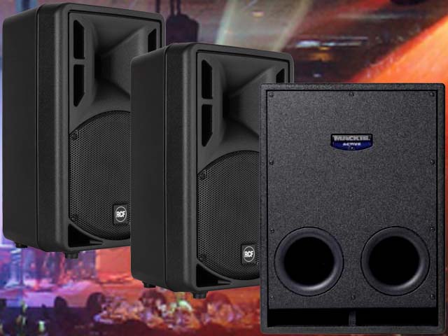 hyra högtalare LA2 subwoofer